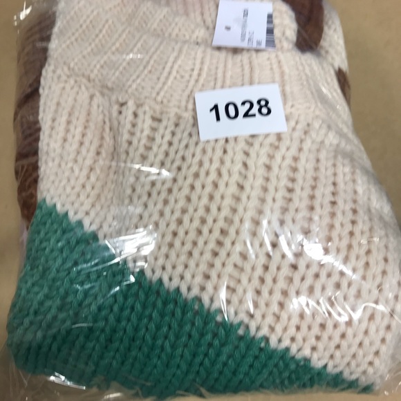 Lush Stripe Accent Drop Shoulder Sweater - Picture 8 of 8